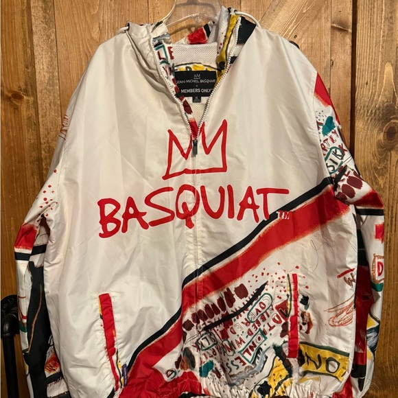 Members Only Other - Members Only Jacket Jean Michel Basquiat Windbreaker Hoodie Mens XL